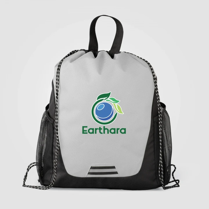 Jotun Recycled Polyester Pocketed Drawstring Bag 10L