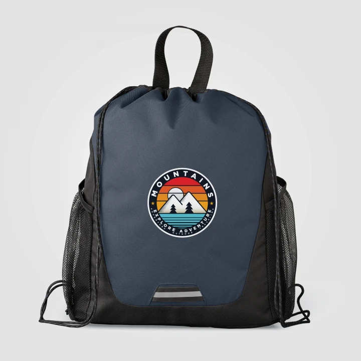 Jotun Recycled Polyester Pocketed Drawstring Bag 10L