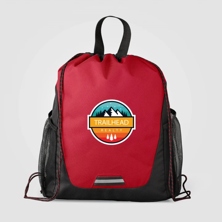 Jotun Recycled Polyester Pocketed Drawstring Bag 10L