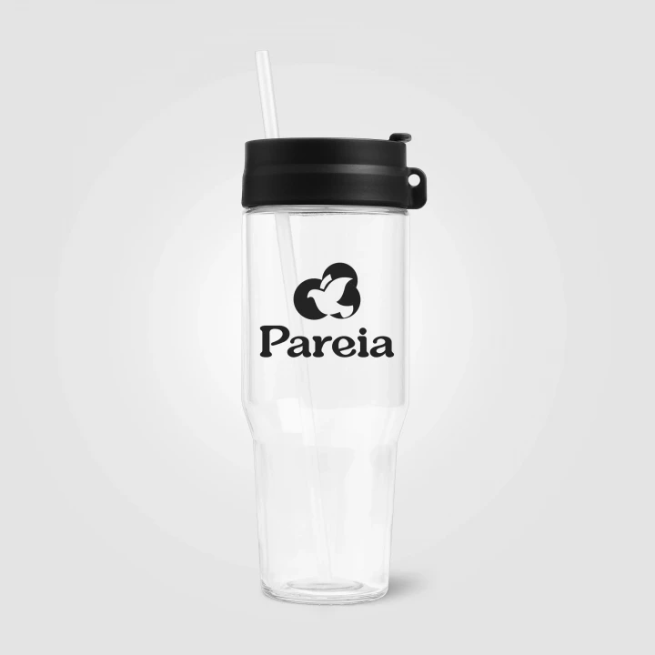 Polar Recycled Glass Dual Tone Straw Tumbler 1L