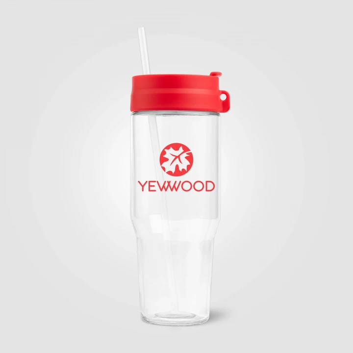 Polar Recycled Glass Dual Tone Straw Tumbler 1L