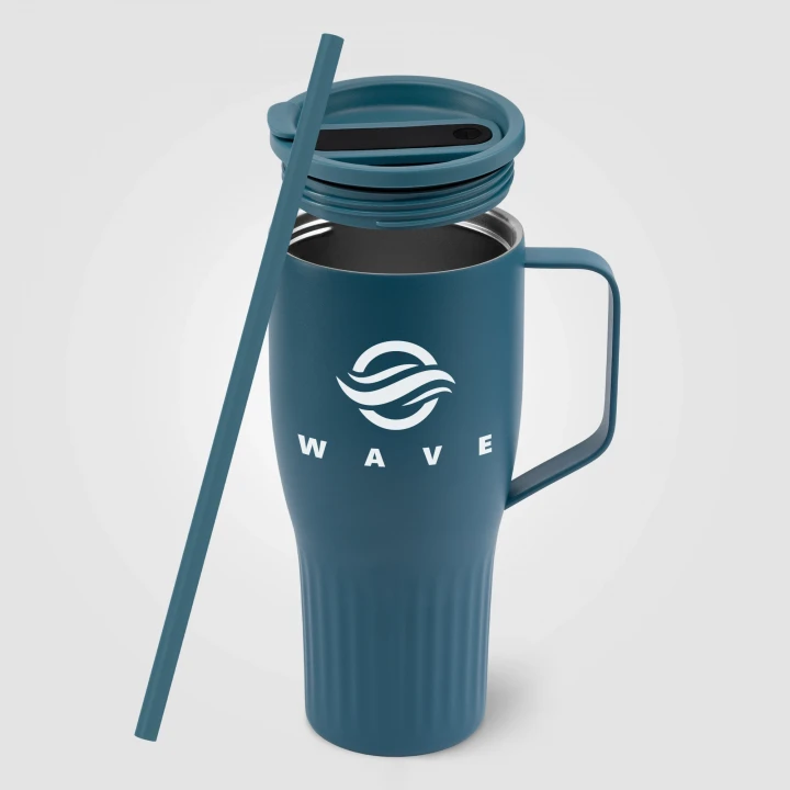 Majesty Recycled Stainless Steel Straw Tumbler 890ml