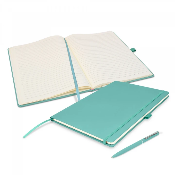 Large Wilson Soft Touch A4 Notebook & Wright Pen Set