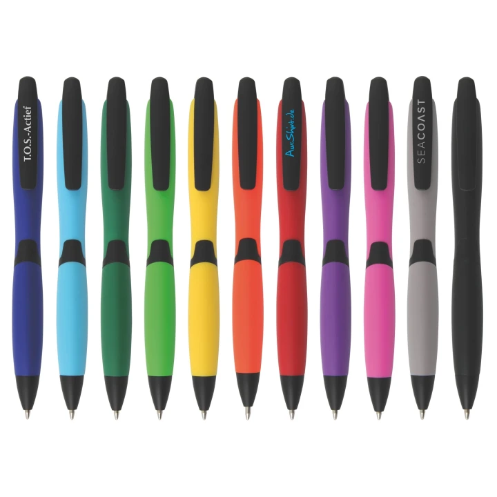 Curvy Solid Plastic Ballpen