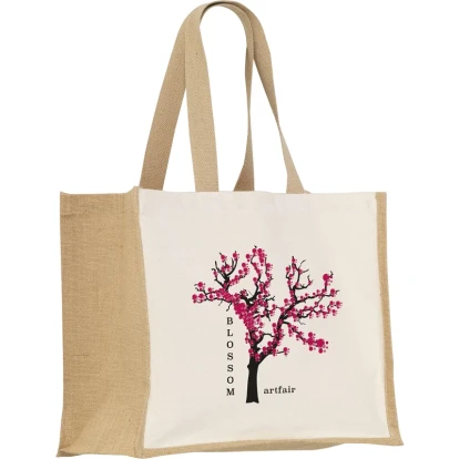 Jute canvas shopper 320gsm/9.43oz