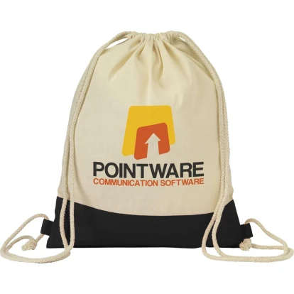 Cotton drawstring backpack 125gsm/3.68oz