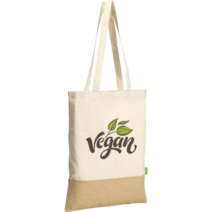 Organic cotton and jute bag 160gsm/4.72oz
