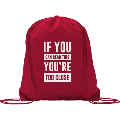 Drawstring polyester backpack