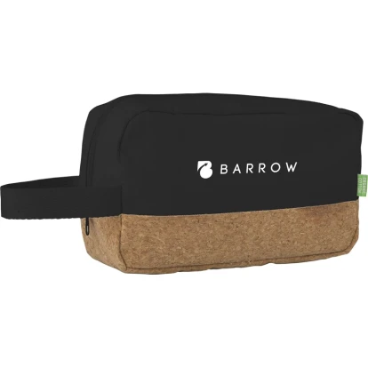 Organic canvas and cork toiletry bag