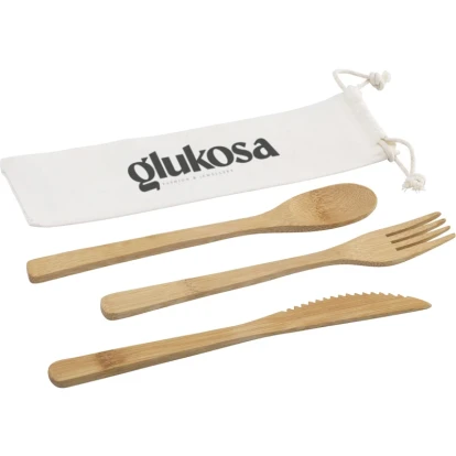 Bamboo cutlery set