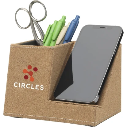 Cork pen holder & wireless charger