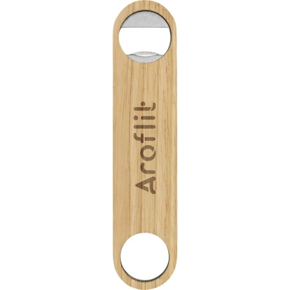 Bamboo bottle opener