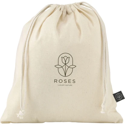 Recycled cotton gift pouch 150gsm/4.4oz