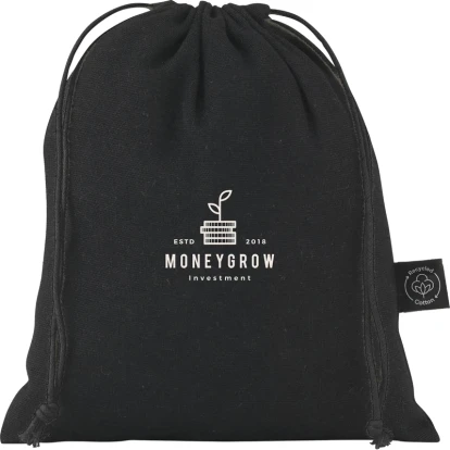 Recycled cotton gift pouch (150gsm/4.4oz)