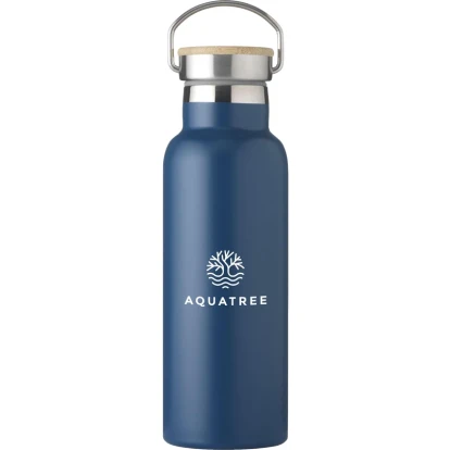 Recycled stainless steel double walled bottle 500ml