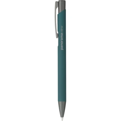 Ebony soft touch recycled aluminium ballpen