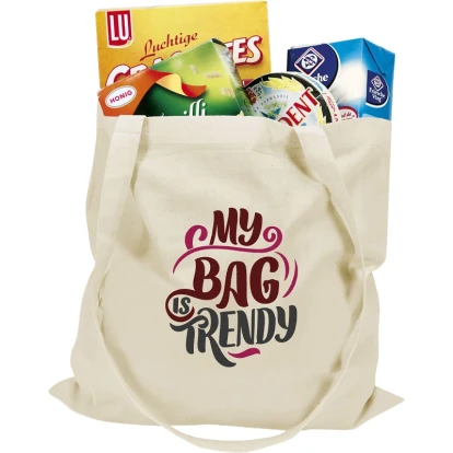 Long handle cotton shopper 135gsm/3.98oz