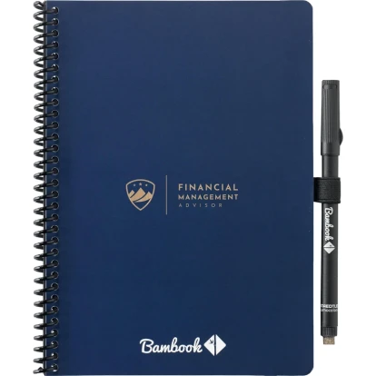 Bambook notebook with dot grid paper & pen loop approx. A5