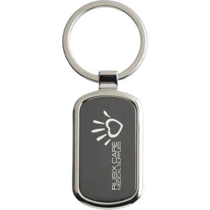 Rectangular Metal Keyring