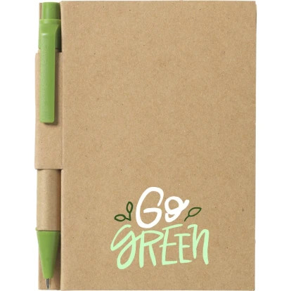 Recycled mini notebook and pen approx A7