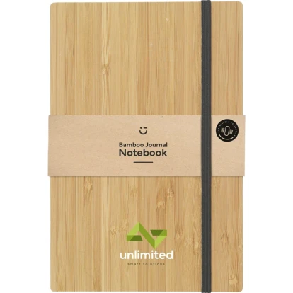 Bamboo notebook with naked spine approx A5