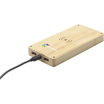 Wireless solar power bank 8,000 mAh