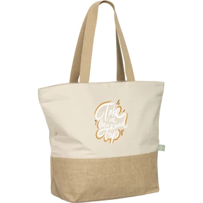 Organic cotton beach bag 320 gsm/9.4oz