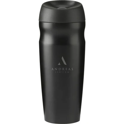 Recycled steel double walled travel mug 450ml 