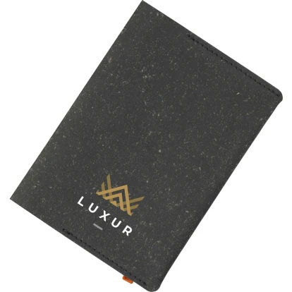 Made recycled leather passport holder