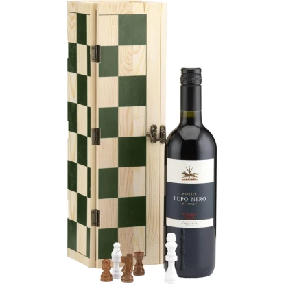 Rackpack wine gift box & chess game 