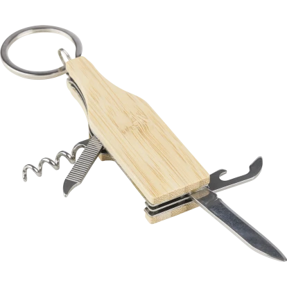 Inaya Bamboo Multi Tool Keychain