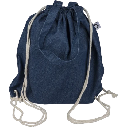 Dex Recycled Denim Drawstring Bag