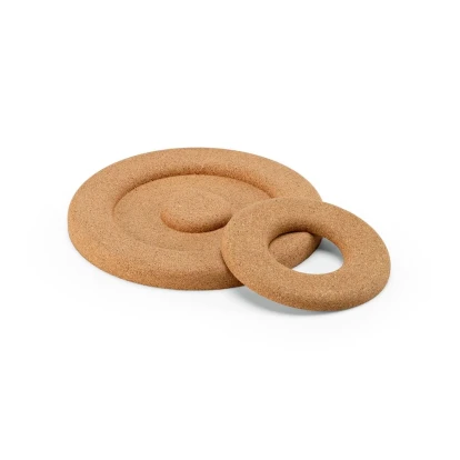 Mozart round cork double trivet