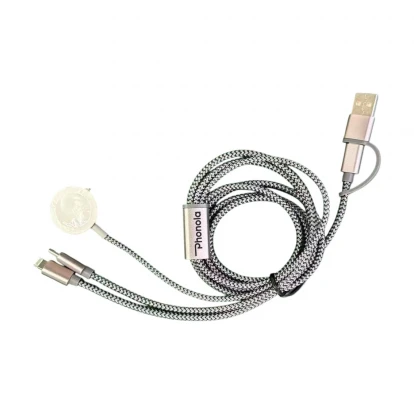 Woven Multi-Cable with Apple Watch Charger