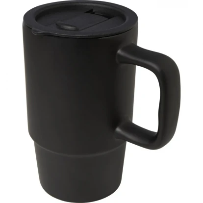 Carter 450ml Ceramic Mug With Plastic Lid 