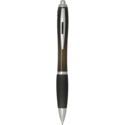 Nash RCS recycled plastic ballpoint pen with coloured barrel and grip (blue ink)