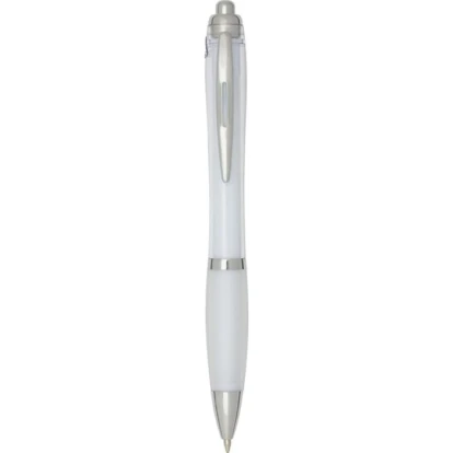 Nash RCS recycled plastic ballpoint pen with coloured barrel and grip (black ink)