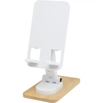 Alfirk Recycled Plastic Foldeable Desk Phone Stand With Bamboo Details