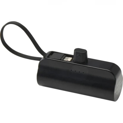 Alnair 5000mAh 10W Recycled Plastic Type-C Power Bank With Built-In Flip Stand And 2-in-1 Cable