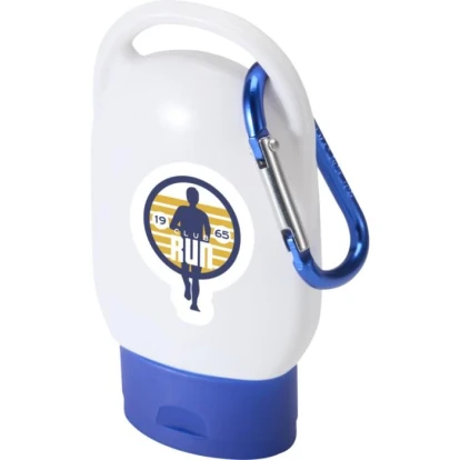 Rosie SPF 30 suncream with carabiner