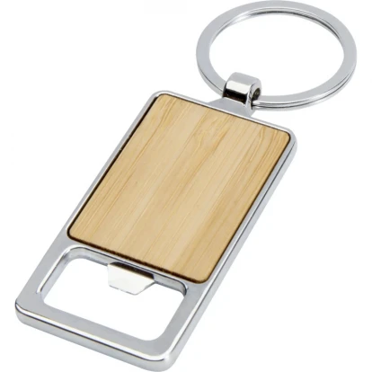 Snapper Bamboo Bottle Opener Keychain