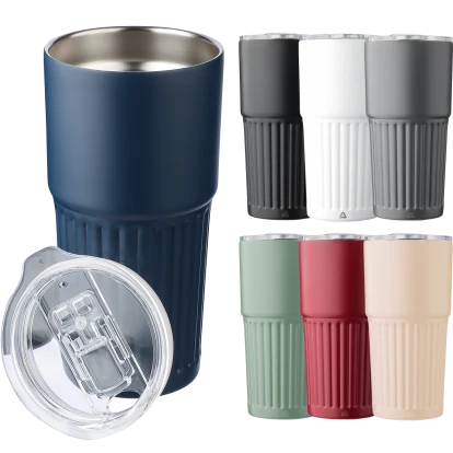 Kael Recycled Stainless Steel Double Walled Drinking Mug 500ml
