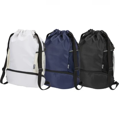 Nomad GRS Recycled Sports Drawstring Bag With Bottom Compartment 18L