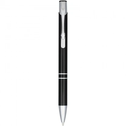 Moneta Anodized Aluminium Click Ballpoint Pen (blue ink)