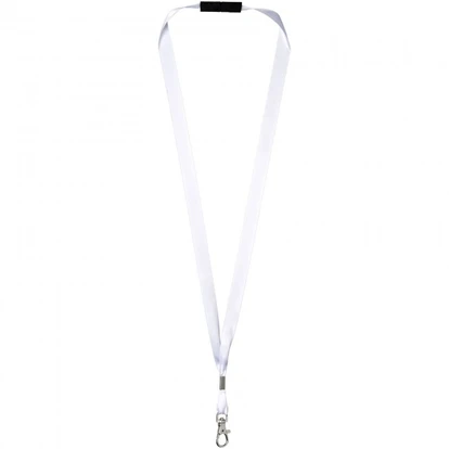 Oro ribbon lanyard with break-away closure