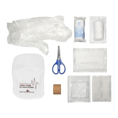 Small First Aid Kit Pouch - White