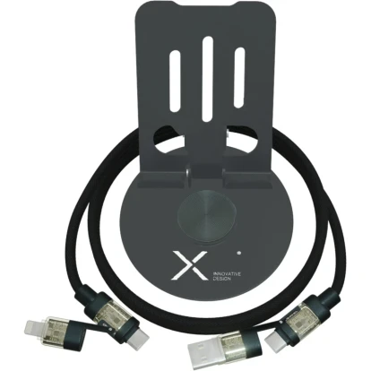 SCX.design O34 360° Phone Stand with 240W 4-in-1 Charging Cable