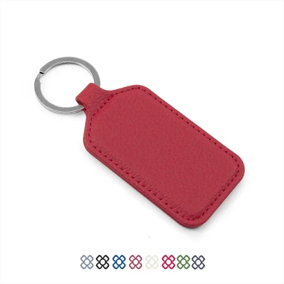 Rectangular Key Fob, in recycled Como
