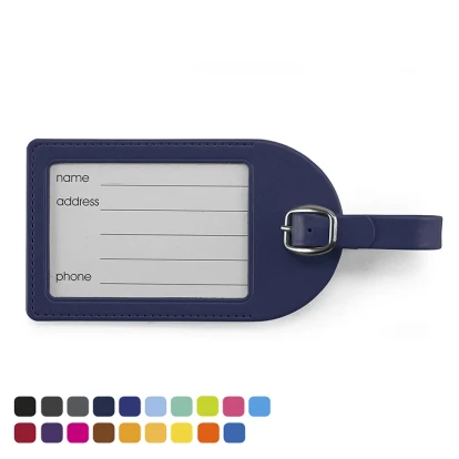Large Luggage Tag in Soft Touch Vegan Torino PU