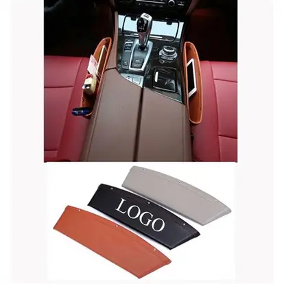 Leather Car Seat Storage Box Side Pocket